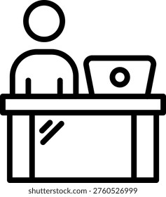Vector Design Service Desk Icon Style