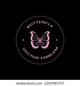 Vector design set, butterfly, acid neo tribal shapes, y2k elements and abstract illustrations in gothic style, print template