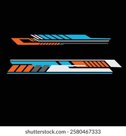 vector design set collection vector design decal car strip lines. car wrap decal strips
