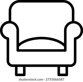 Vector Design Settee Icon Style