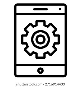 Estilo de icono de Configuraciones de diseño de Vector