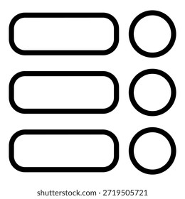 Configuraciones de diseño de Vector Toggles Icon Style