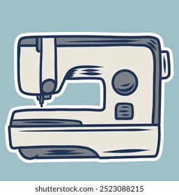 vector design of a sewing machine, featuring sleek lines and modern aesthetics