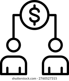 Vector Design Shareholder Icon Style