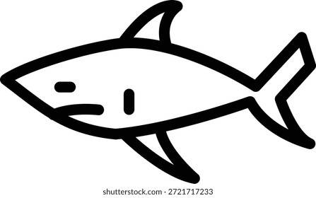 Estilo de icono de tiburón de diseño de Vector
