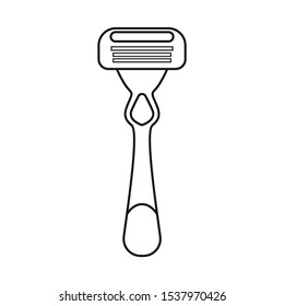 Vector design of shaver and shave symbol. Graphic of shaver and safety stock vector illustration.