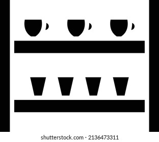 Vector Design Shelf Icon Style