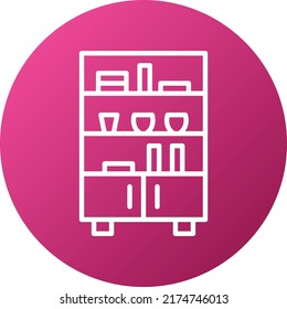 Vector Design Shelves Icon Style
