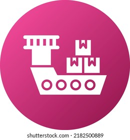 Vector Design Shipping Boat Icon Style