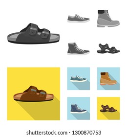 Bitmap Design Shoe Footwear Logo Collection Stock Illustration ...