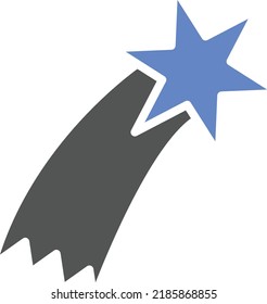 Vector Design Shooting Star Icon Style