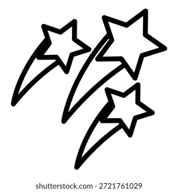 Vektordesign Shooting Star Symbolstil