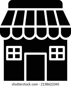 Estilo de icono de la tienda de diseño de vectores