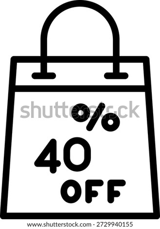 Vector Design Shop for Less Icon Style