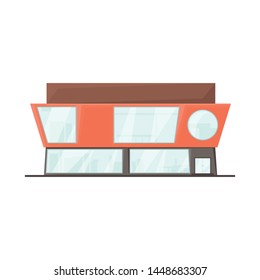 Vector design of shop and public icon. Collection of shop and emporium stock symbol for web.