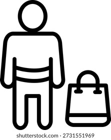Vector Design Shopper's Paradise Icon Style