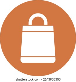 Estilo de icono de la bolsa de compras de diseño de vectores