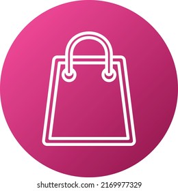 Estilo de icono de la bolsa de compras de diseño de vectores