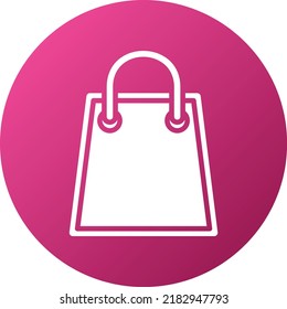 Estilo de icono de la bolsa de compras de diseño de vectores