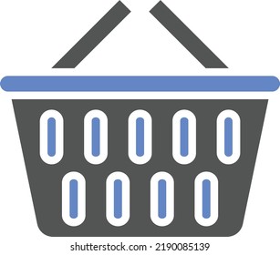 Estilo de icono de la cesta de compras de diseño de vectores