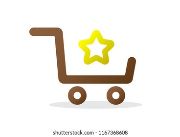 vector design of shopping cart