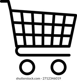Estilo de icono de Carrito de compras de diseño de Vector