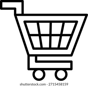 Estilo de icono de Carrito de compras de diseño de Vector