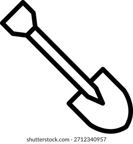 Vektordesign Schaufel Symbolstil
