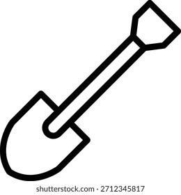 Vektordesign Schaufel Symbolstil