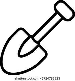 Vector Design Shovel Icon Style