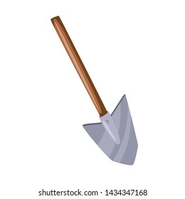 Vector design of shovel and tool symbol. Set of shovel and construction vector icon for stock.
