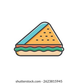 A vector design showcasing sandwiches with a variety of delicious fillings.