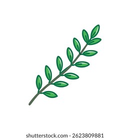 A vector design showcasing thyme sprigs for enhancing flavors in cooking.