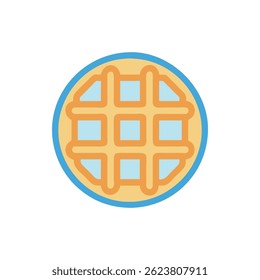 A vector design showcasing waffles as delightful sweet treats.