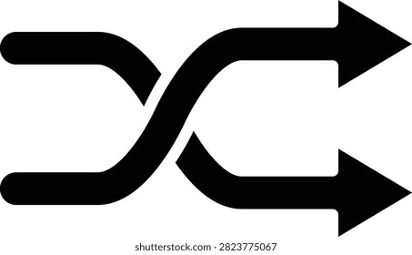 Vector Design Shuffle Icon Style