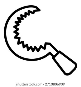 Vektordesign Sichel Symbolstil