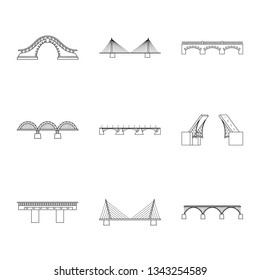 Vector design of sight and connection sign. Set of sight and construct vector icon for stock.