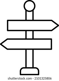 Vector Design Sign Board Icon Style