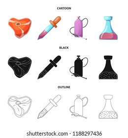 Vector design of  and  sign. Collection of  and  stock vector illustration.