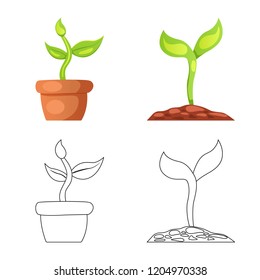 Vector design of  and  sign. Collection of  and  stock symbol for web.