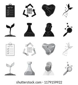 Vector design of  and  sign. Set of  and  vector icon for stock.
