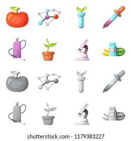 Vector design of  and  sign. Set of  and  vector icon for stock.