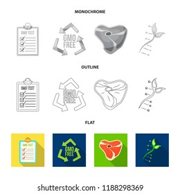 Vector design of  and  sign. Set of  and  vector icon for stock.
