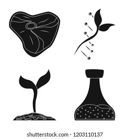 Vector design of  and  sign. Set of  and  vector icon for stock.