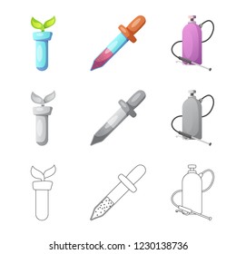 Vector design of  and  sign. Set of  and  vector icon for stock.