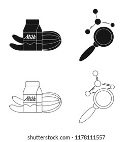 Vector design of  and  sign. Set of  and  stock symbol for web.