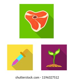 Vector design of  and  sign. Set of  and  stock symbol for web.