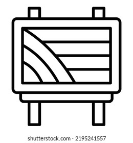 Estilo de icono de señalización de diseño de vectores