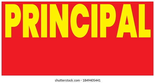 vector design of signage principal