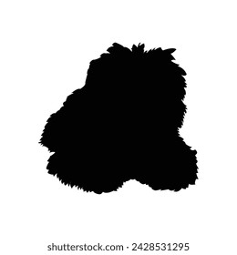 vector design silhouette of dog or Canis lupus familiaris